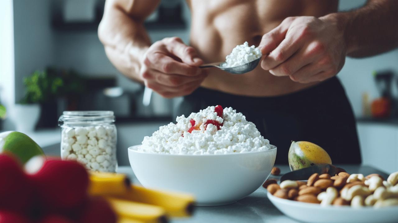 Lire la suite à propos de l’article Les bienfaits insoupçonnés du fromage blanc dans votre routine de musculation